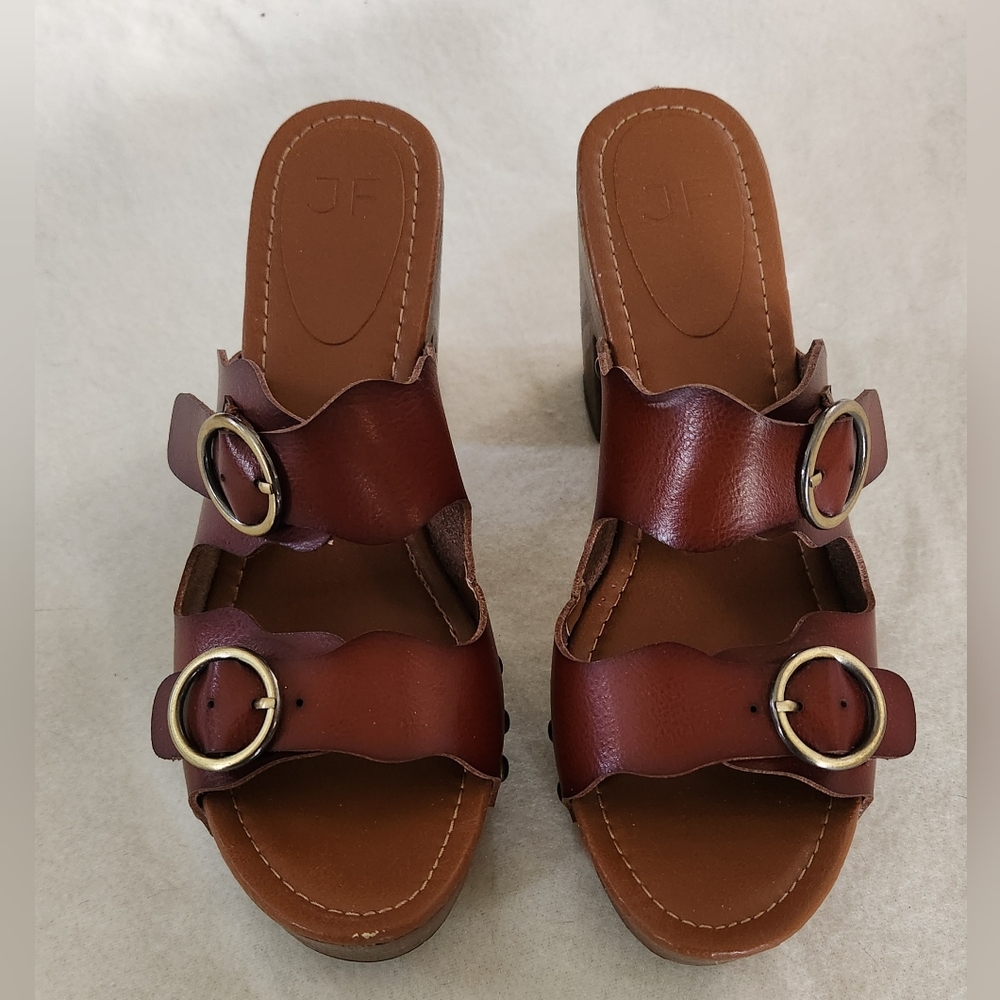 Brown Leather Women's Sandals